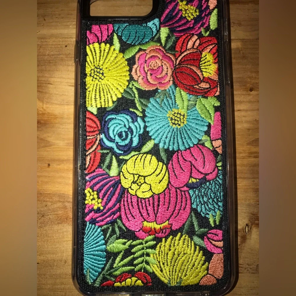 Zero Gravity Floral Explosion Wildflower Embroidered iPhone 7 8 Plus Case Cover